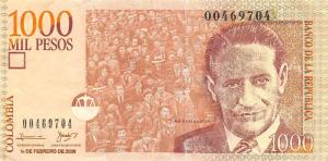 Gallery image for Colombia p456c: 1000 Pesos