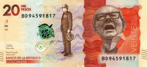 Gallery image for Colombia p461g: 20000 Pesos