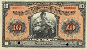 Gallery image for Colombia pS1028s: 10 Pesos