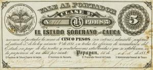 Gallery image for Colombia pS142a: 5 Pesos