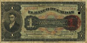 pS326c from Colombia: 1 Peso from 1919