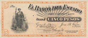 Gallery image for Colombia pS505: 5 Pesos