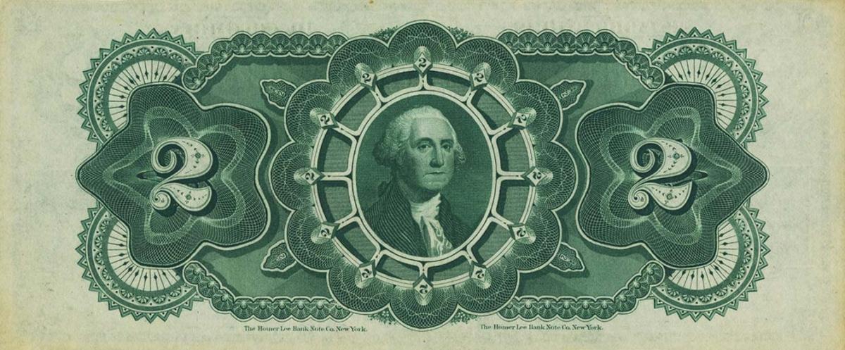 Back of Colombia pS808: 2 Pesos from 1880