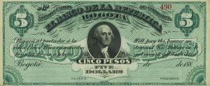 Gallery image for Colombia pS809: 5 Pesos
