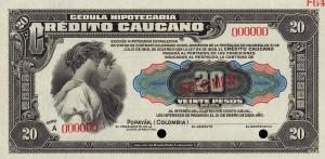 Gallery image for Colombia pS892s: 20 Pesos