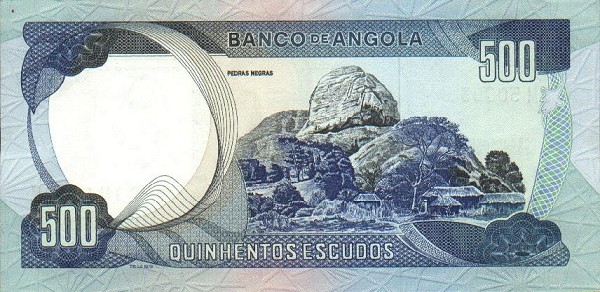 Back of Angola p102a: 500 Escudos from 1972