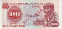 Gallery image for Angola p117s: 1000 Kwanzas