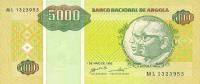 Gallery image for Angola p136a: 5000 Kwanzas Reajustados