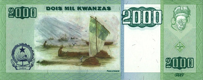 Back of Angola p151a: 2000 Kwanzas from 2003