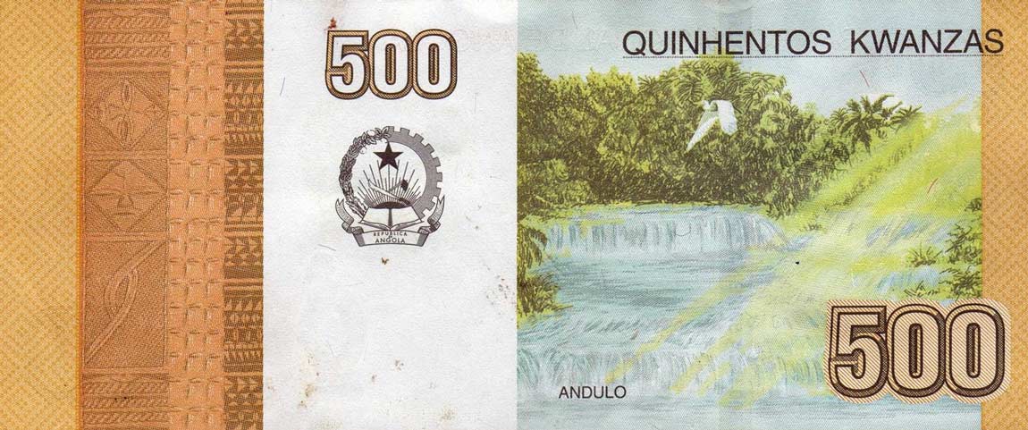 Back of Angola p155a: 500 Kwanzas from 2012