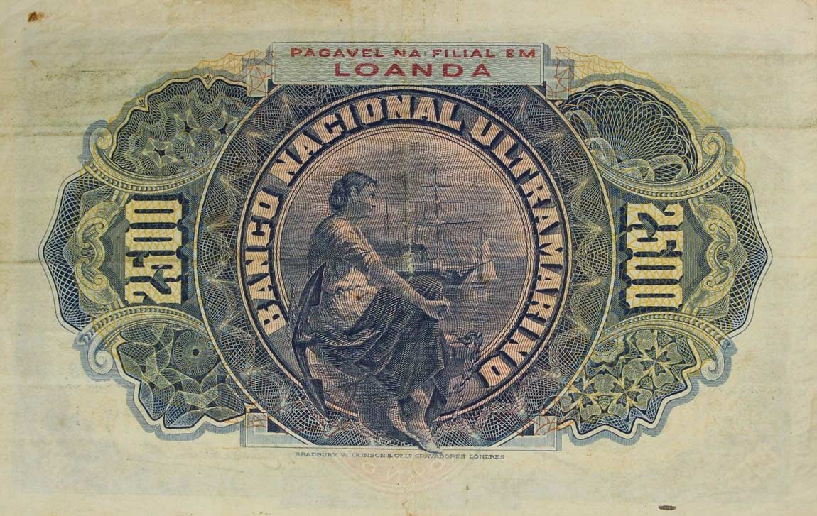 Back of Angola p29: 2500 Reis from 1909
