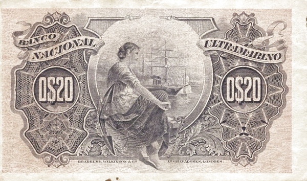 Back of Angola p35a: 20 Reis from 1909