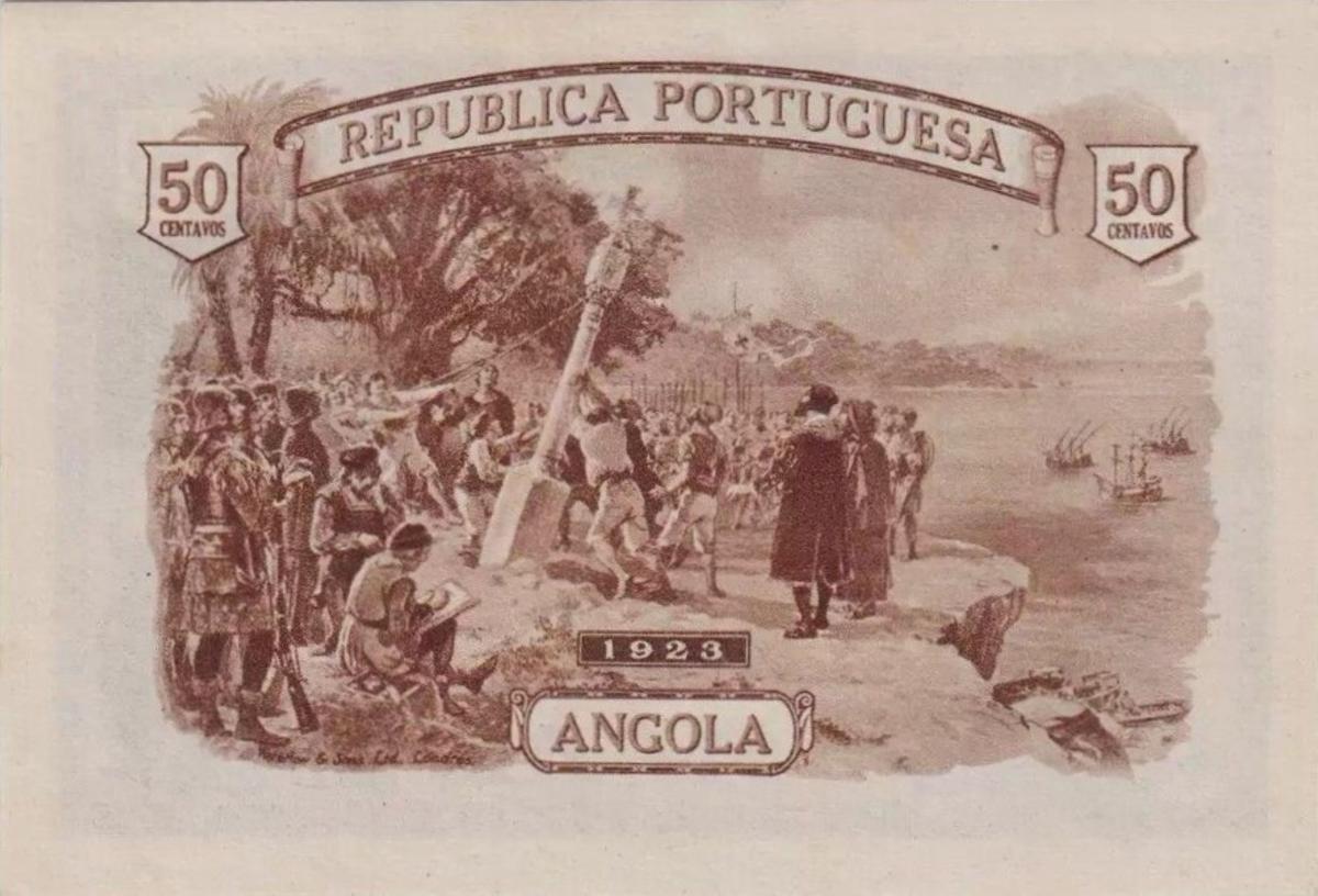 Back of Angola p63a: 50 Centavos from 1923