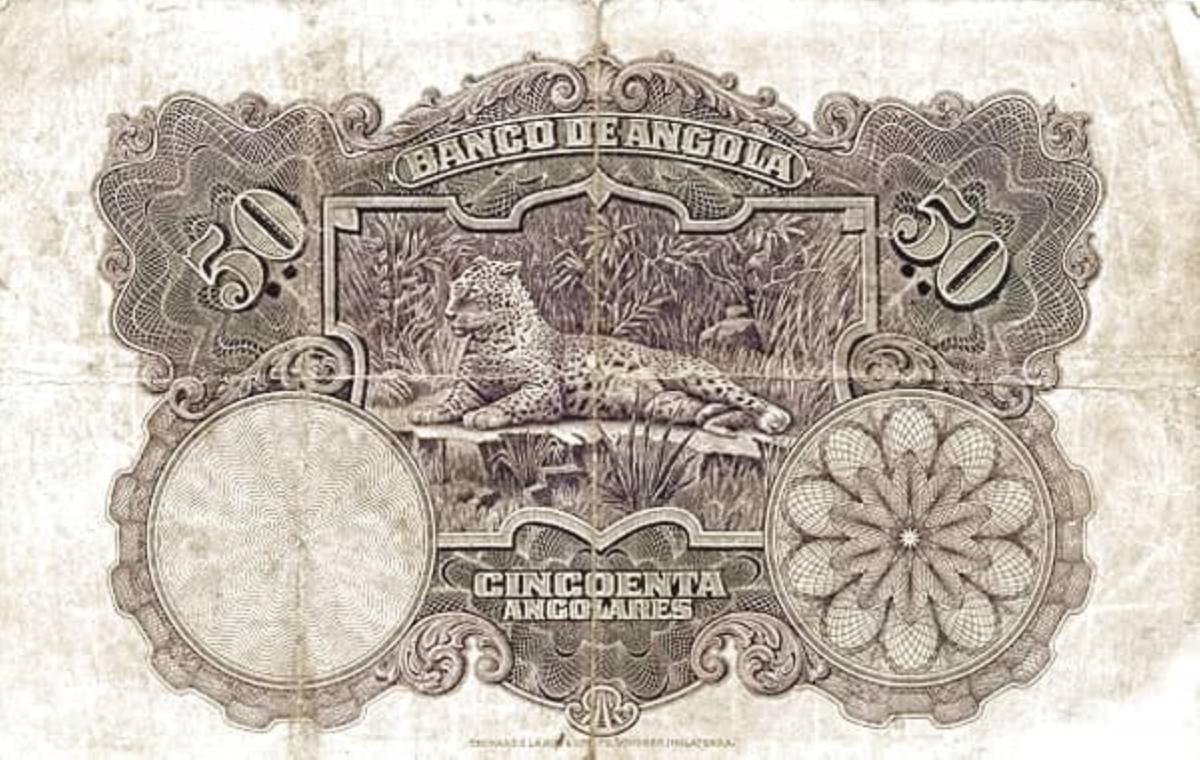 Back of Angola p74a: 50 Angolares from 1927