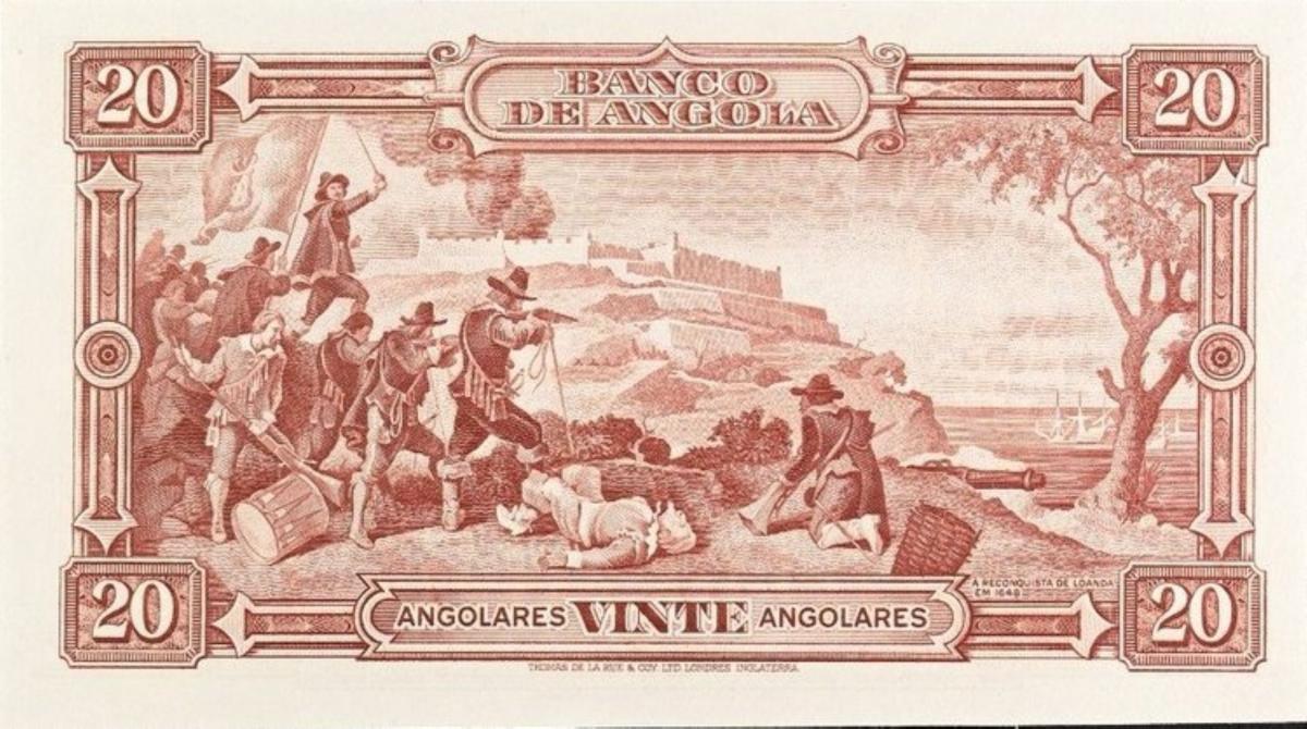 Back of Angola p83a: 20 Angolares from 1951