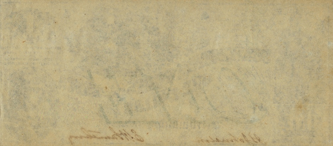 Back of Confederate States of America p40: 1 Dollar from 1862