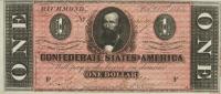 Gallery image for Confederate States of America p65c: 1 Dollar