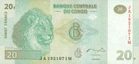 Gallery image for Congo Democratic Republic p94A: 20 Francs