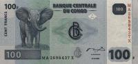 Gallery image for Congo Democratic Republic p98Aa: 100 Francs