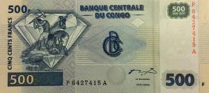 Gallery image for Congo Democratic Republic p96A: 500 Francs