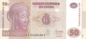 Gallery image for Congo Democratic Republic p97d: 50 Francs