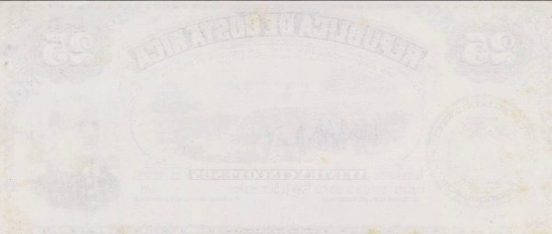 Back of Costa Rica p123a: 50 Pesos from 1885