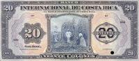 p176p from Costa Rica: 20 Colones from 1919