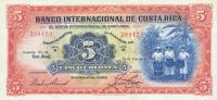 Gallery image for Costa Rica p180a: 5 Colones