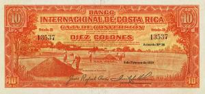 Gallery image for Costa Rica p189B: 10 Colones