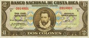 p201c from Costa Rica: 2 Colones from 1942