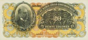 pS124s3 from Costa Rica: 20 Colones from 1909