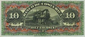 pS174r from Costa Rica: 10 Colones from 1901