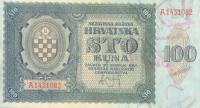 Gallery image for Croatia p2a: 100 Kuna from 1941