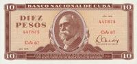 p104b from Cuba: 10 Pesos from 1978
