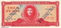Gallery image for Cuba p107s2: 3 Pesos from 1983