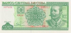 Gallery image for Cuba p116n: 5 Pesos