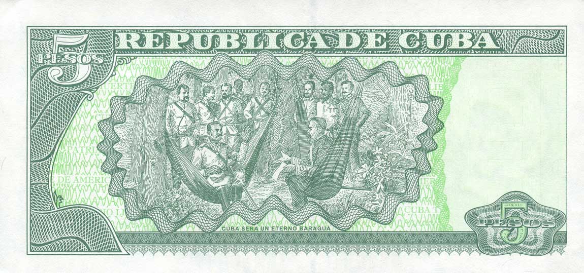 Back of Cuba p116p: 5 Pesos from 2016