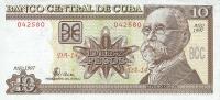 Gallery image for Cuba p117a: 10 Pesos