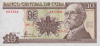 Gallery image for Cuba p117d: 10 Pesos