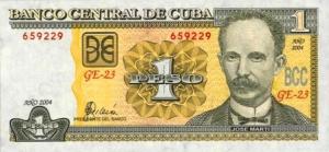 Gallery image for Cuba p121d: 1 Peso from 2004