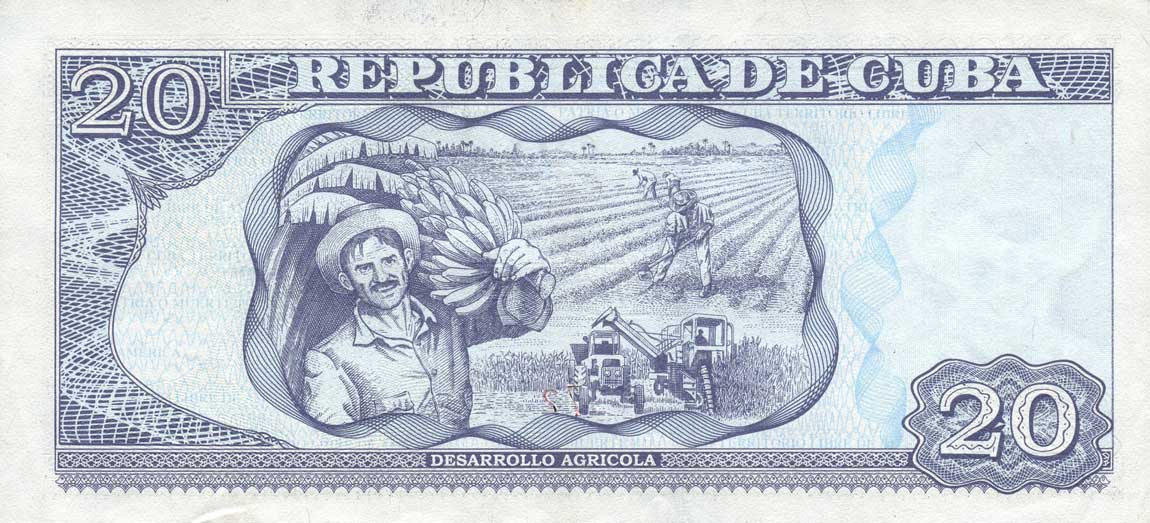 Back of Cuba p122i: 20 Pesos from 2014