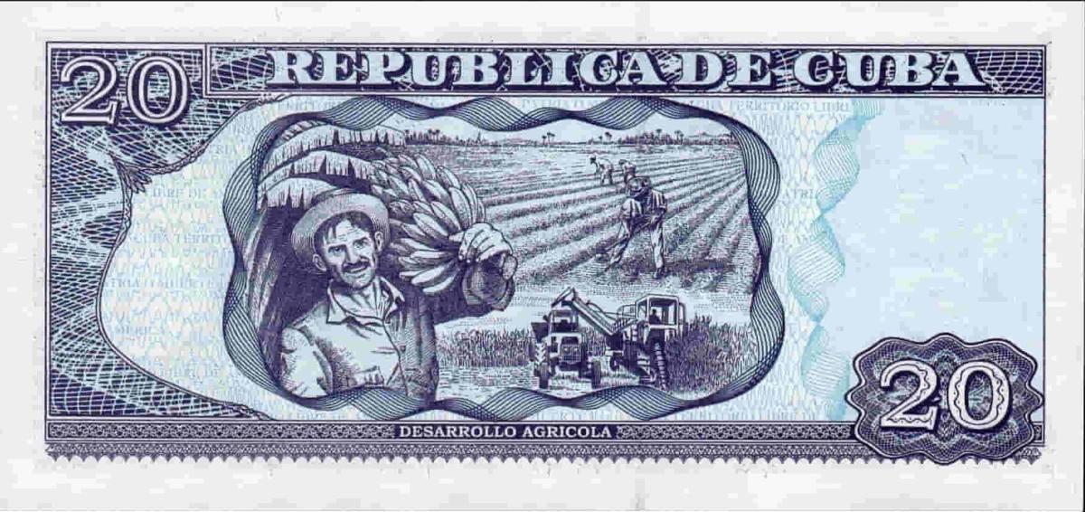 Back of Cuba p122m: 20 Pesos from 2021