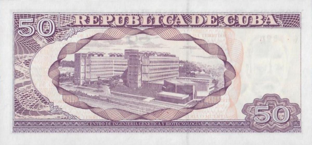 Back of Cuba p123l: 50 Pesos from 2020