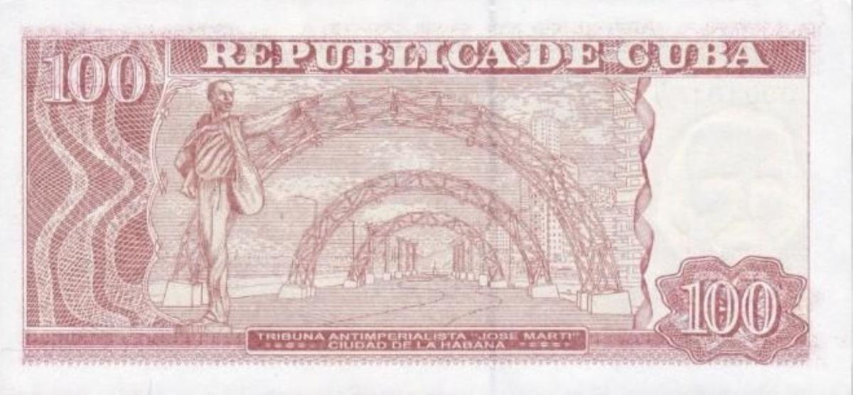 Back of Cuba p129i: 100 Pesos from 2019