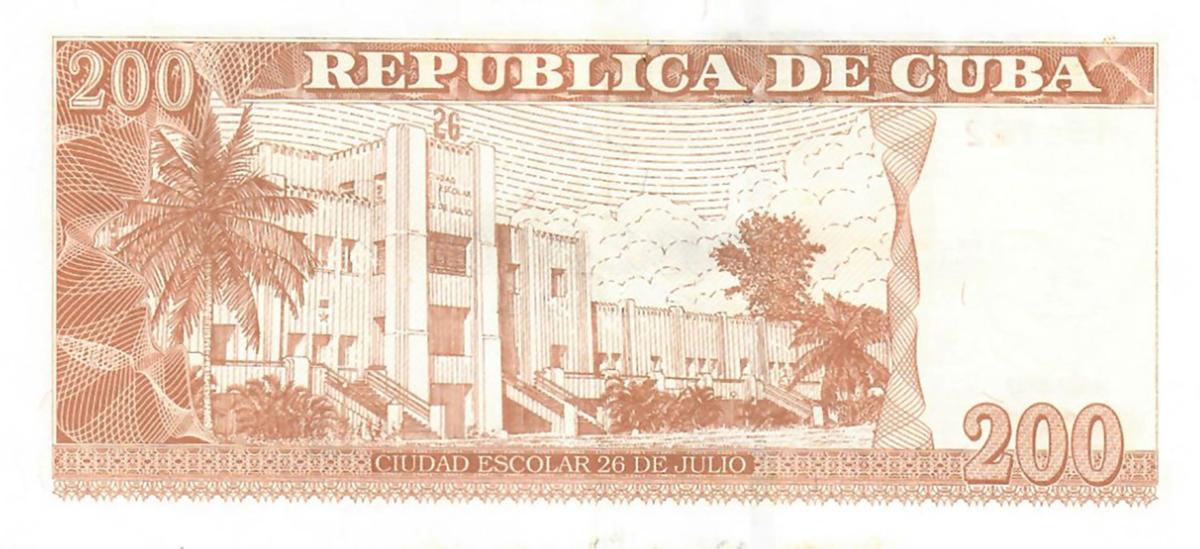 Back of Cuba p130f: 200 Pesos from 2024