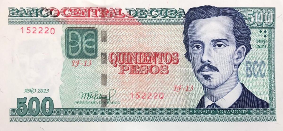 Front of Cuba p131f: 500 Pesos from 2023