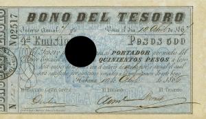 Gallery image for Cuba p38J: 500 Pesos
