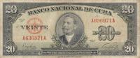 Gallery image for Cuba p80a: 20 Pesos from 1949