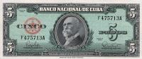 Gallery image for Cuba p92a: 5 Pesos