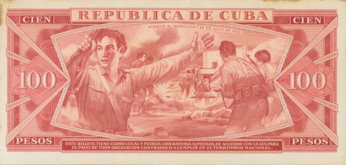 Back of Cuba p99s: 100 Pesos from 1961